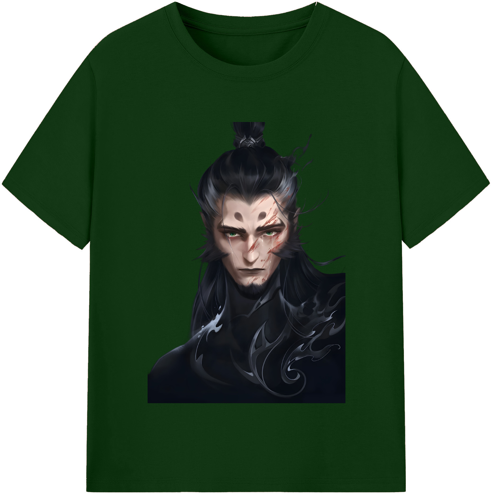 （画像用） Ne Zha 2 ナタ 魔童の大暴れ 綿100％半袖Tシャツ（フロントプリント）